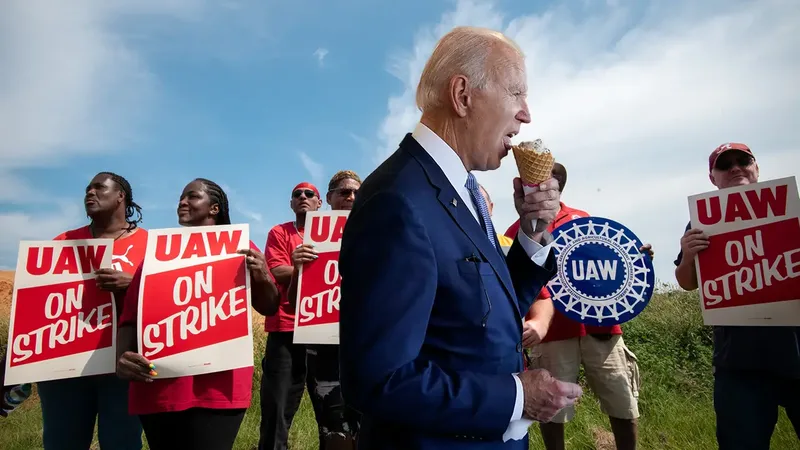Biden Mistakes Striking Autoworkers for Climate Activists, Promises to Ban Cars